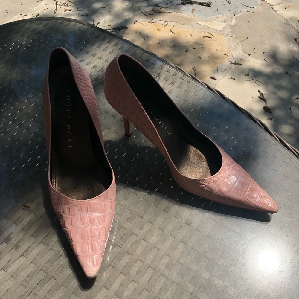 Antonio Melani Blush Pink Pointy Toe Heels